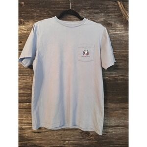 Vineyard Vines Kids Size 18 Light Blue Pocket Tee Bernese Mountain Dog